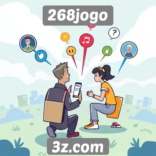 Exploração dos recursos sociais do site 268jogo